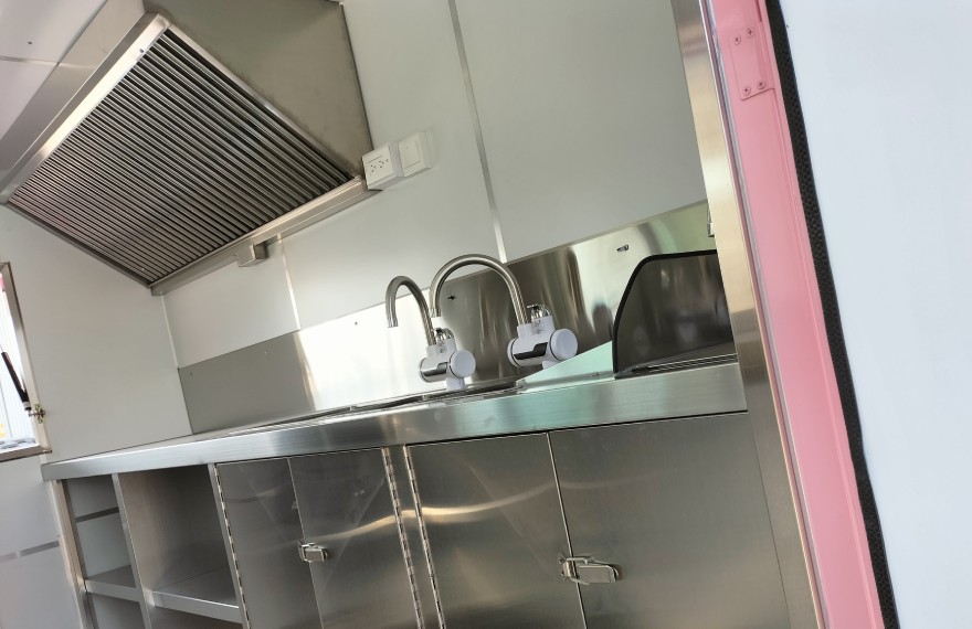 small shipping container food trailer layout